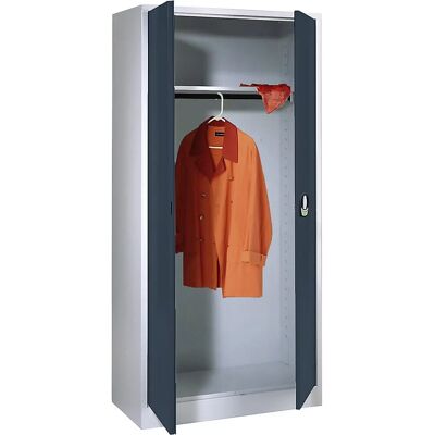 Armario de acero Wolf con cerradura electrónica - Gris claro / Antracita - Tipo armario Armario de acero Wolf con cerradura electrónica - Gris claro / Antracita - Tipo armario