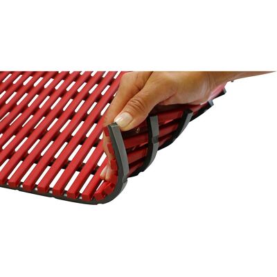 Estera antideslizante para áreas húmedas - Rollo 10 m, Rojo Estera antideslizante para áreas húmedas - Rollo 10 m, Rojo