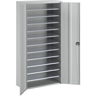 STEMO Stauraum-Schrank - 1970x1000x450mm, Grau, Abschließbar STEMO Stauraum-Schrank - 1970x1000x450mm, Grau, Abschließbar