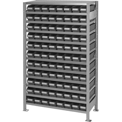 STEMO Lagerregal mit offenen Behältern - 1790x1000x300mm STEMO Lagerregal mit offenen Behältern - 1790x1000x300mm