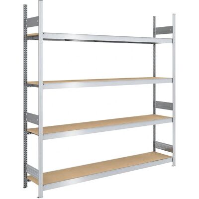 hofe Lagerregal mit Großen Regalbannen - Verstellbar, Robust, 2500mm hofe Lagerregal mit Großen Regalbannen - Verstellbar, Robust, 2500mm