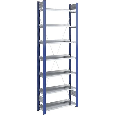 Hofe Verstellbarer Stahlregal - 7 Böden - 750kg Hofe Verstellbarer Stahlregal - 7 Böden - 750kg