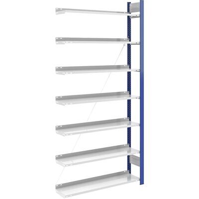 Estantería de acero ajustable - Azul/gris, 2350mm, 1000x300mm Estantería de acero ajustable - Azul/gris, 2350mm, 1000x300mm