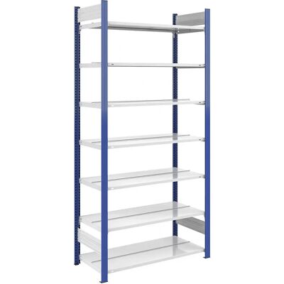 Hofe Metall Aktenregal - 2350mm, Blau/Grau, 7 Böden Hofe Metall Aktenregal - 2350mm, Blau/Grau, 7 Böden