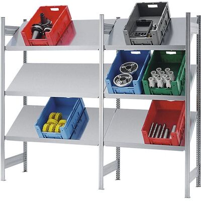 hofe Ferdepolcos Regal - Neigung, 2000mm, 1300mm, Hellgrau RAL 7035 hofe Ferdepolcos Regal - Neigung, 2000mm, 1300mm, Hellgrau RAL 7035