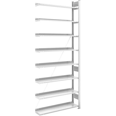 Hofe Stahl Verstellbares Aktenregal - 2700mm, Lichtgrau RAL 7035 - Aktenregal Hofe Stahl Verstellbares Aktenregal - 2700mm, Lichtgrau RAL 7035 - Aktenregal