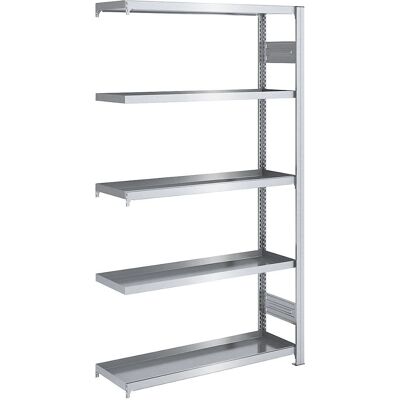 hofe Galvanisierte Regale - 2000mm Höhe, 1000mm Breite, 400mm Tiefe - Erweiterung hofe Galvanisierte Regale - 2000mm Höhe, 1000mm Breite, 400mm Tiefe - Erweiterung