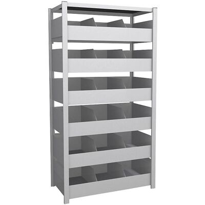 hofe Verzinkte Lagerregal für Schüttgut - 2000mm - 1060x535mm hofe Verzinkte Lagerregal für Schüttgut - 2000mm - 1060x535mm
