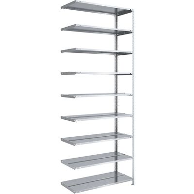 Hofe Verzinkter, schraubenloser Archivregal - 2900 mm, doppelseitig, erweiterbar, 1000 x 600 mm Hofe Verzinkter, schraubenloser Archivregal - 2900 mm, doppelseitig, erweiterbar, 1000 x 600 mm