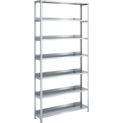 hofe Verzinkte Stahlregal - 2200 mm, Basiselement, 1000x300 mm hofe Verzinkte Stahlregal - 2200 mm, Basiselement, 1000x300 mm