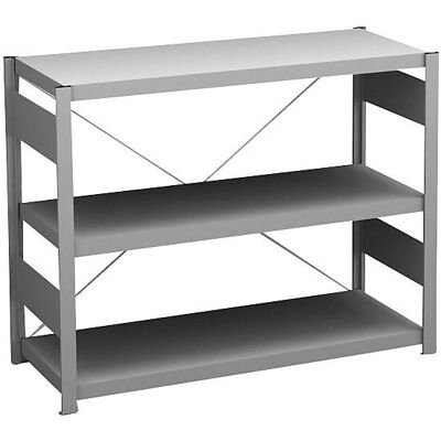 EstanterÃa modular galvanizada - altura 825 mm, 3 baldas EstanterÃa modular galvanizada - altura 825 mm, 3 baldas