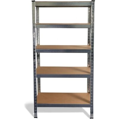 Ondis24 - Basti - Silber - 5-Etagen - Regal Ondis24 - Basti - Silber - 5-Etagen - Regal