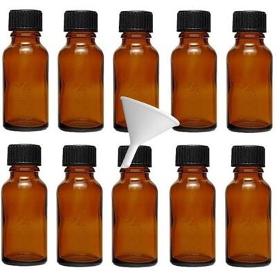 Bottiglie da farmacia in vetro marrone Viva 20 ml - Bottiglie di vetro etichettate Bottiglie da farmacia in vetro marrone Viva 20 ml - Bottiglie di vetro etichettate