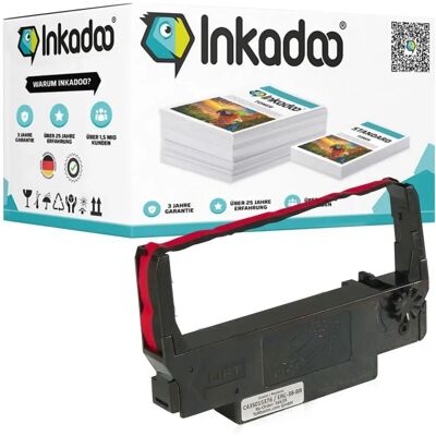 Inkadoo - C43S0 15374 ERC-38-B - Schwarz - 10x Farbband-Pack Inkadoo - C43S0 15374 ERC-38-B - Schwarz - 10x Farbband-Pack