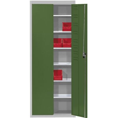 Mauser Lagerschrank - Grau/Grün, 1740x680x280mm Mauser Lagerschrank - Grau/Grün, 1740x680x280mm