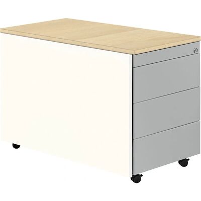 Mauser Schubladenschrank - 579 x 800 mm, Kunststoffplatte, 3 Schubladen Mauser Schubladenschrank - 579 x 800 mm, Kunststoffplatte, 3 Schubladen
