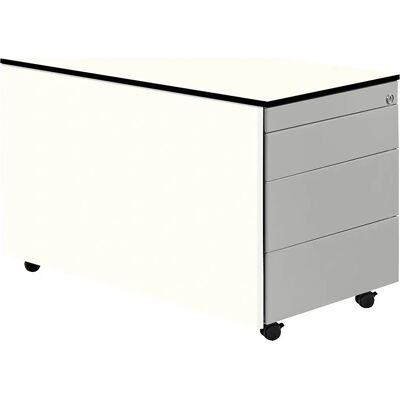 Armadio di stoccaggio Mauser - 523 x 800 mm Bianco 3 Cassetti Armadio di stoccaggio Mauser - 523 x 800 mm Bianco 3 Cassetti