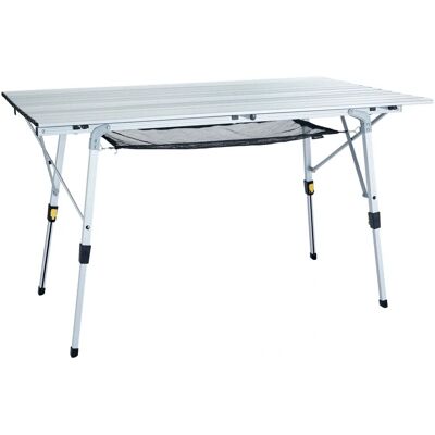 Table de Camping en Aluminium Uquip L - Hauteur Réglable - Léger & Compact - Publicité Table de Camping en Aluminium Uquip L - Hauteur Réglable - Léger & Compact - Publicité