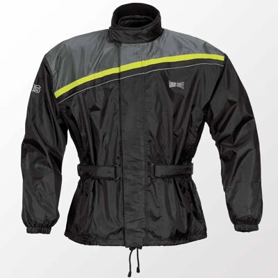 Gms Douglas Noir Jaune 3XL Veste de pluie moto - Veste de pluie - Publicité Gms Douglas Noir Jaune 3XL Veste de pluie moto - Veste de pluie - Publicité