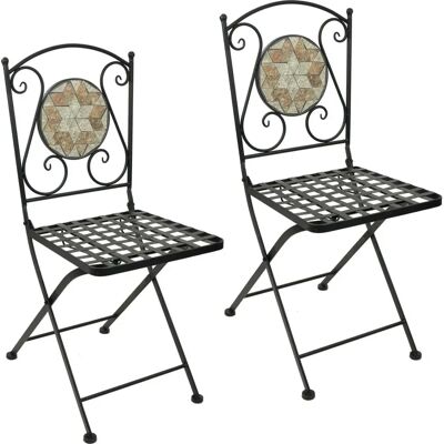 HTI-Living Marokko Metallstuhl 2er Set - Gartenstuhl HTI-Living Marokko Metallstuhl 2er Set - Gartenstuhl