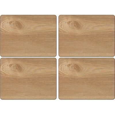 Creative Tops Naturals 4-Piece Oak Veneer Placemats - Table Mats Creative Tops Naturals 4-Piece Oak Veneer Placemats - Table Mats