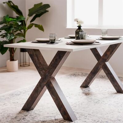 HTI-Living - Esstisch Sevilla mit X-Gestell - Dining Table HTI-Living - Esstisch Sevilla mit X-Gestell - Dining Table