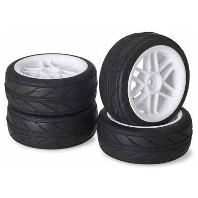 Absima 2510004 Set di ruote bianche per RC - accessori auto Absima 2510004 Set di ruote bianche per RC - accessori auto