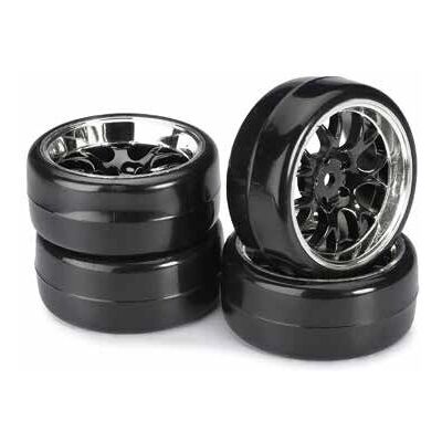 Absima 2510041 Schwarz-Chrom 1:10 Drifter B Räder - RC Teile Absima 2510041 Schwarz-Chrom 1:10 Drifter B Räder - RC Teile