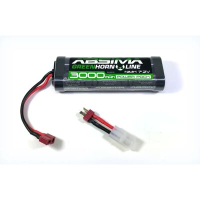 Absima Greenhorn 7.2V 3000mAh Pack Batterie RC - Accessoire RC - Publicité Absima Greenhorn 7.2V 3000mAh Pack Batterie RC - Accessoire RC - Publicité