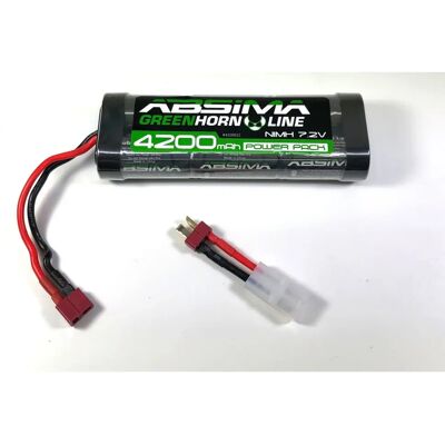Absima Greenhorn 7.2V 4200mAh RC-Akku - 1:10 Modell Absima Greenhorn 7.2V 4200mAh RC-Akku - 1:10 Modell