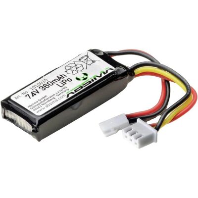 Absima Modellbau-Akkupack - 7.4V 360mAh RC Batterie Absima Modellbau-Akkupack - 7.4V 360mAh RC Batterie