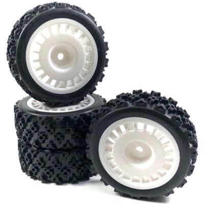 Absima 2510062 Set di ruote e pneumatici RC - Design Rally Block Absima 2510062 Set di ruote e pneumatici RC - Design Rally Block