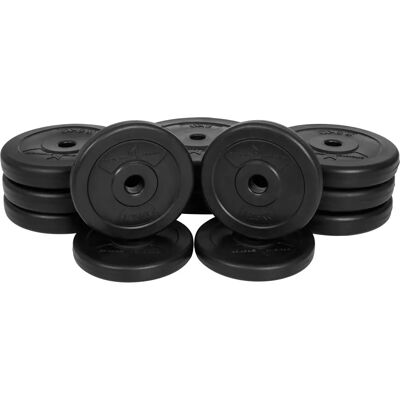 Gorilla Sports 30kg Viktset med 25mm Skivor Gorilla Sports 30kg Viktset med 25mm Skivor