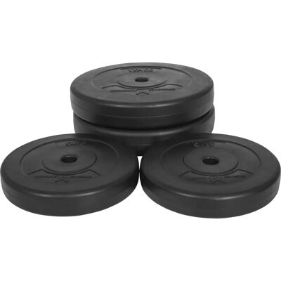 Gyronetics 30kg Plastviktset - Passar för 25mm Stänger - Hållbar Gyronetics 30kg Plastviktset - Passar för 25mm Stänger - Hållbar