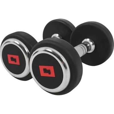 Gorilla Sports Handtagssats - 2x2,5-15kg Gummi, Ergonomiska Handtag Gorilla Sports Handtagssats - 2x2,5-15kg Gummi, Ergonomiska Handtag
