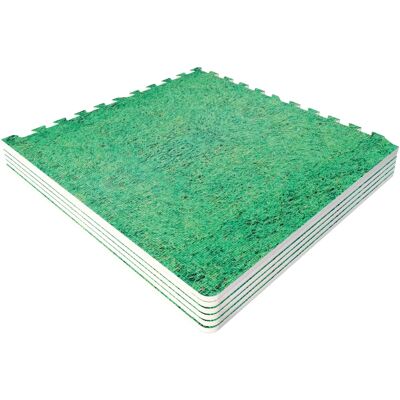 Tapis d'entraînement Gorilla Sports - 6 Pièces avec Bords - Publicité Tapis d'entraînement Gorilla Sports - 6 Pièces avec Bords - Publicité