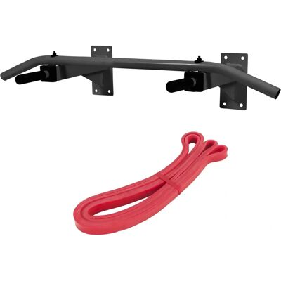 Gorilla Sports Väggmonterad Pull Up Bar - Resistance Set Gorilla Sports Väggmonterad Pull Up Bar - Resistance Set