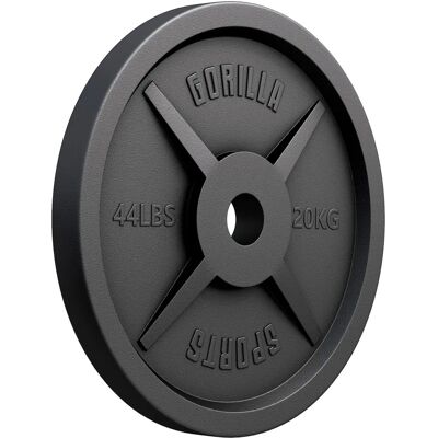 Gorilla Sports Olympia 51mm Gewichtsscheibe - Klassisch Gusseisen 1,25-25kg Gorilla Sports Olympia 51mm Gewichtsscheibe - Klassisch Gusseisen 1,25-25kg