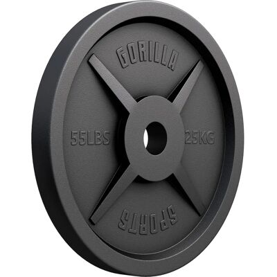 Gorilla Sports Disques Olympiques en Fonte - 50/51 mm - 1,25-25 kg - Publicité Gorilla Sports Disques Olympiques en Fonte - 50/51 mm - 1,25-25 kg - Publicité