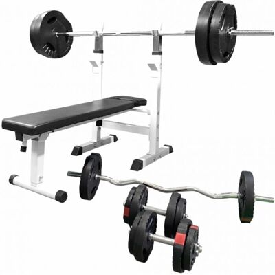 Gorilla Sports Viktträning Bänk - Fällbar, Justerbar - 100kg Gorilla Sports Viktträning Bänk - Fällbar, Justerbar - 100kg