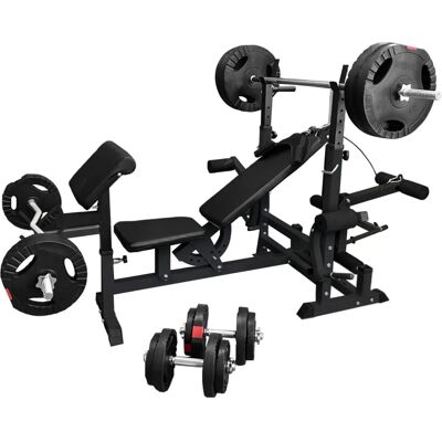 Gorilla Sports Multigym TRIGRIP - 100kg - Komplett hemmagym för hela kroppen Gorilla Sports Multigym TRIGRIP - 100kg - Komplett hemmagym för hela kroppen