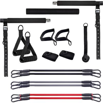 Regulowana rura do Pilates Gorilla Sports - Taśmy oporu i Torba do przenoszenia Regulowana rura do Pilates Gorilla Sports - Taśmy oporu i Torba do przenoszenia
