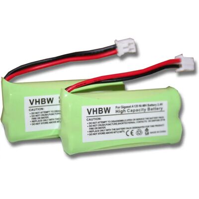 vhbw Batterie Siemens Gigaset A140 - 2x NiMH, 700mAh vhbw Batterie Siemens Gigaset A140 - 2x NiMH, 700mAh