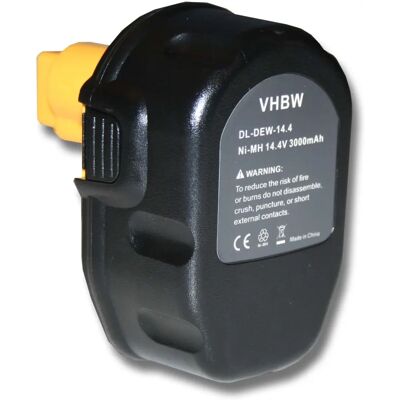 Dewalt Akku - vhbw NiMH 14,4V 3000mAh - Ersatz für Elektrowerkzeuge Dewalt Akku - vhbw NiMH 14,4V 3000mAh - Ersatz für Elektrowerkzeuge
