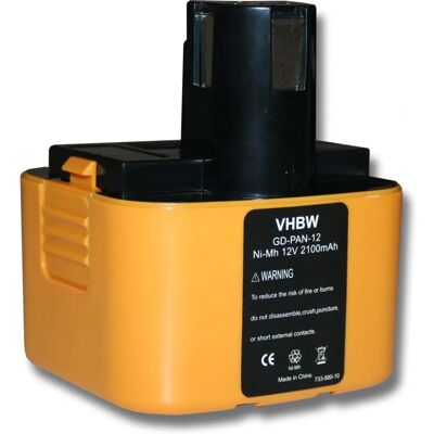 Batteria vhbw per ABB Stotz S&J Superfix 220 - 12V, NiMH, 2100mAh Batteria vhbw per ABB Stotz S&J Superfix 220 - 12V, NiMH, 2100mAh