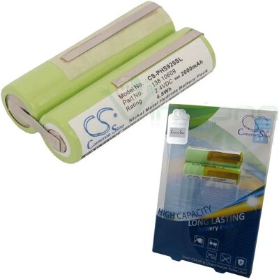 vhbw Batteria per Rasatura Norelco & Grundig - 2000mAh 2,4V NiMH vhbw Batteria per Rasatura Norelco & Grundig - 2000mAh 2,4V NiMH