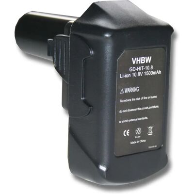 Batteria vhbw 1500mAh 10.8V Li-ion per Hitachi Batteria vhbw 1500mAh 10.8V Li-ion per Hitachi