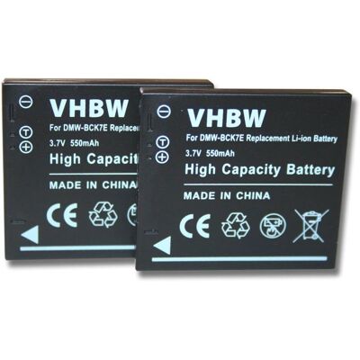 vhbw Batterie Panasonic Lumix - 2x Batterie Lithium-Ion Haute Capacité vhbw Batterie Panasonic Lumix - 2x Batterie Lithium-Ion Haute Capacité