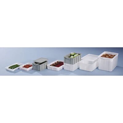 KaiserKraft Contêiner empilhável de plástico - 10L KaiserKraft Contêiner empilhável de plástico - 10L