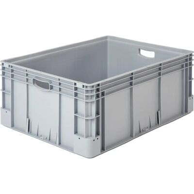 Kaiserkraft Contenedor industrial - 132L, Gris, Rectangular Kaiserkraft Contenedor industrial - 132L, Gris, Rectangular